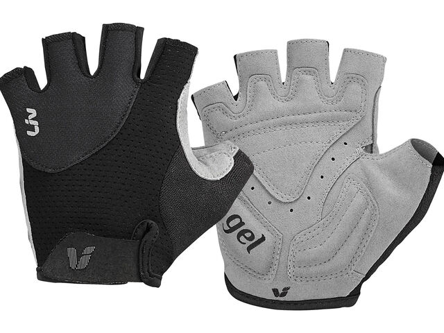 Liv Passion Womens Short Finger Gloves Black click to zoom image