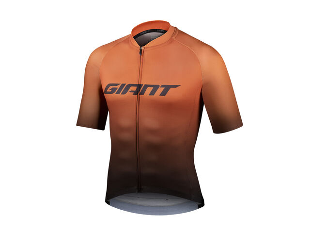 GIANT Race Day Short Sleeve Jersey Amber Glow / Black click to zoom image