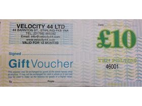 VELOCITY 44 LTD £10 Voucher