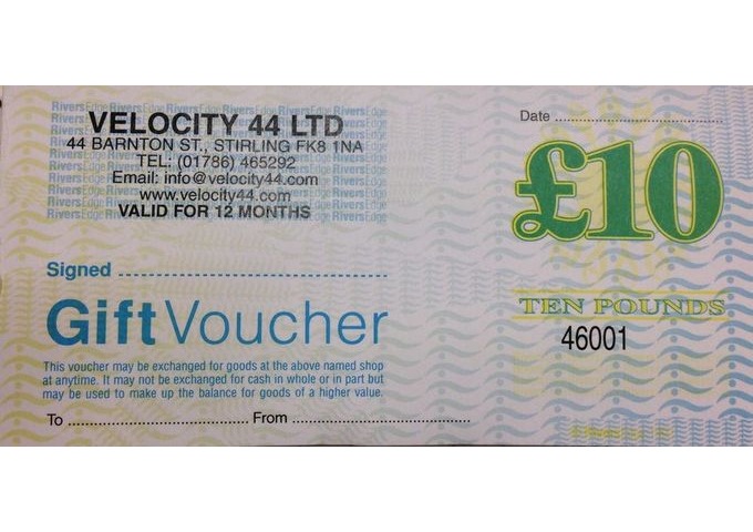 VELOCITY 44 LTD £10 Voucher click to zoom image